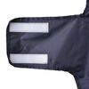 vidaXL Dog Raincoat with Reflective Strips Polyester Navy Blue M