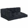 vidaXL Sofa Cushion 3 pcs Anthracite Fabric