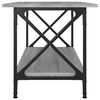 vidaXL Coffee Table Grey Sonoma 80x45x45 cm Engineered Wood and Iron