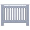 vidaXL Radiator Cover Grey 112x19x81.5 cm MDF