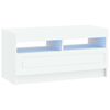 vidaXL LED TV Cabinet White Engineered Wood