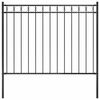 vidaXL Garden Fence ASSEN Steel 1.7x1.2 m Black
