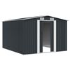 vidaXL Garden Shed 257x298x178 cm Metal Anthracite