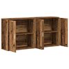 vidaXL Sideboard 2 pcs Old Wood 79 x 38 x 80 cm Engineered Wood