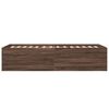 vidaXL Bed Frame without Mattress Brown Oak 90x190 cm Single