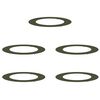 vidaXL suitable for Flat Tree Rings 5 pcs Olive green &Oslash;60/90 cm Steel