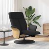 vidaXL Massage Recliner Chair Black 79 x 87 x 104.5 cm Fabric