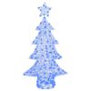 vidaXL Christmas Tree with 160 LEDs Blue 150 cm Acrylic