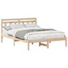vidaXL Bed Frame Brown 120 x 200 cm Solid Pine Wood