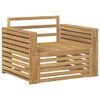 vidaXL Outdoor Sofa Solid Acacia Wood White