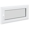 vidaXL Basement Window RISOR 100 x 50 cm PVC and Glass White