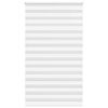 vidaXL Zebra Blind White 120x230 cm Fabric Width 115.9 cm Polyester