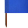 vidaXL 5-panel Wind Screen Fabric 600x80 cm Azure Blue