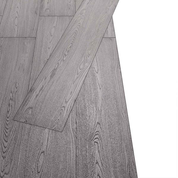 vidaXL Flooring Planks 18 pcs Dark Grey 5.26 m&sup2; PVC