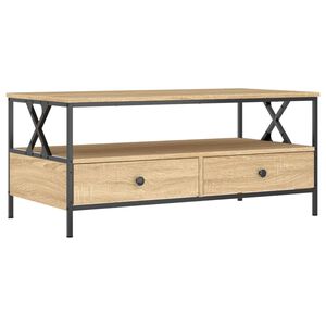 vidaXL Coffee Table Sonoma Oak 100x51x45 cm Engineered Wood