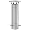 vidaXL Chimney Extension Silver 35 x 35 x 82 cm Stainless Steel