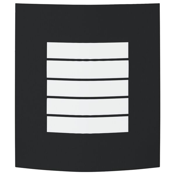 vidaXL Outdoor Wall Light 2 pcs Black 23.5 x 9 x 26 cm