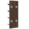 vidaXL Wall Bookshelf 4-Tier Brown Oak 33x16x90 cm