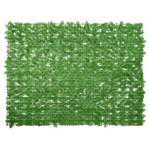 vidaXL Balcony Screen with Green Leaves 200x150 cm