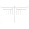 vidaXL Metal Replace Headboard White 160 cm