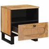 vidaXL Bedside Cabinet Natural 40 x 33 x 46 cm Solid Mango Wood