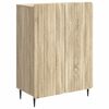 vidaXL Sideboard Sonoma Oak 66 x 34.5 x 92 cm Engineered Wood