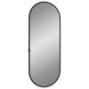 vidaXL Wall Mirror Black 40x15 cm Oval