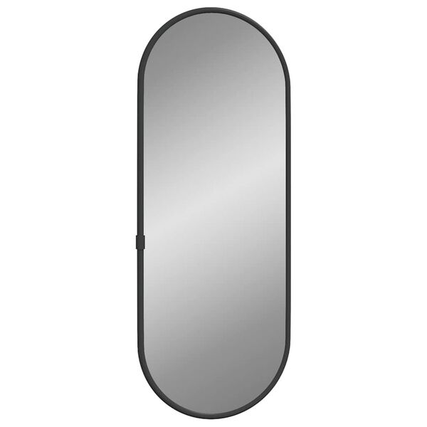 vidaXL Wall Mirror Black 40x15 cm Oval