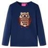 vidaXL Kids' T-shirt with Long Sleeves Navy 92