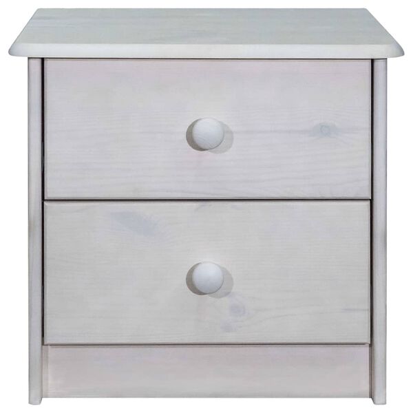 vidaXL Bedside Cabinet 43x34x40 cm Solid Pine Wood