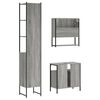 vidaXL 3 Piece Bathroom Furniture Set Grey Sonoma Engineered Wood