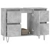 vidaXL Bathroom Cabinet Concrete Grey 80x33x60 cm Engineered Wood