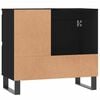 vidaXL Bathroom Cabinet Black 65x33x60 cm Engineered Wood