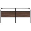 vidaXL Replace Headboard Brown Oak 180 cm Steel and Engineered Wood