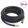 vidaXL Hybrid Air Hose Black 0.6" 10 m Rubber and PVC