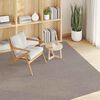 vidaXL Area Rugs Square LUGO Taupe 120 x 120 cm Polyester