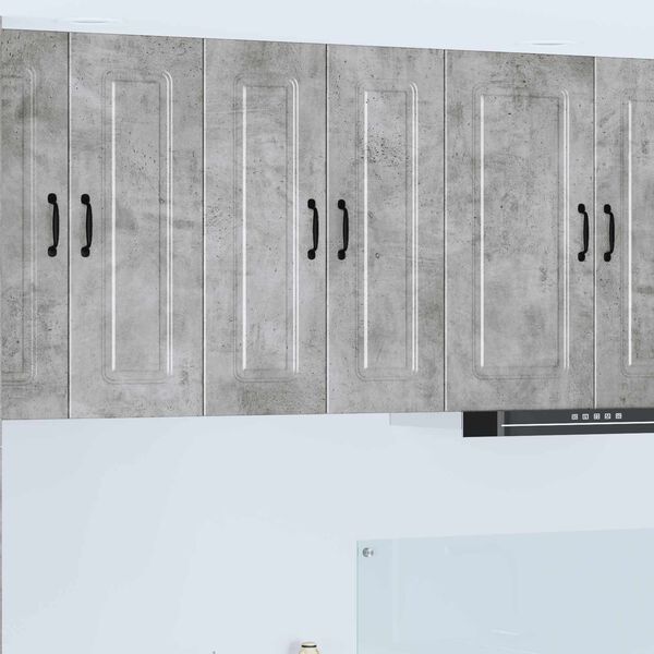 vidaXL Kitchen Cabinet Kalmar 2 pcs Concrete Grey 30 x 31 x 80 cm