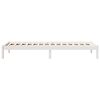 vidaXL Extra Long Bed Frame without Mattress White 100x220 cm Solid Wood Pine