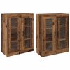 vidaXL Wall Mounted Cabinets 2 pcs Old wood 69.5 x 34 x 90 cm