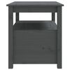 vidaXL Coffee Table Grey 71x49x55 cm Solid Wood Pine