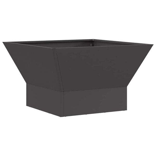vidaXL Fire Pit Black 60 x 60 x 35 cm Steel