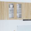 vidaXL Hanging Cabinet Sonoma Oak 80 x 31 x 80 cm Engineered Wood