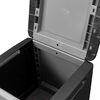vidaXL Garden Storage Box 54x53x57 cm 130 L Dark Grey and Black