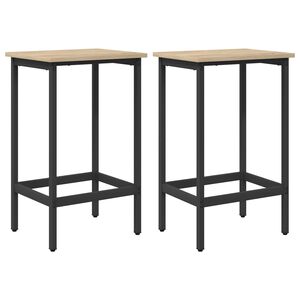 vidaXL Bar Stool 2 pcs Sonoma Oak 40 x 32 x 64 cm Engineered Wood