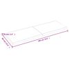 vidaXL Table Top Dark Brown 180x60x(2-6) cm Treated Solid Wood Oak