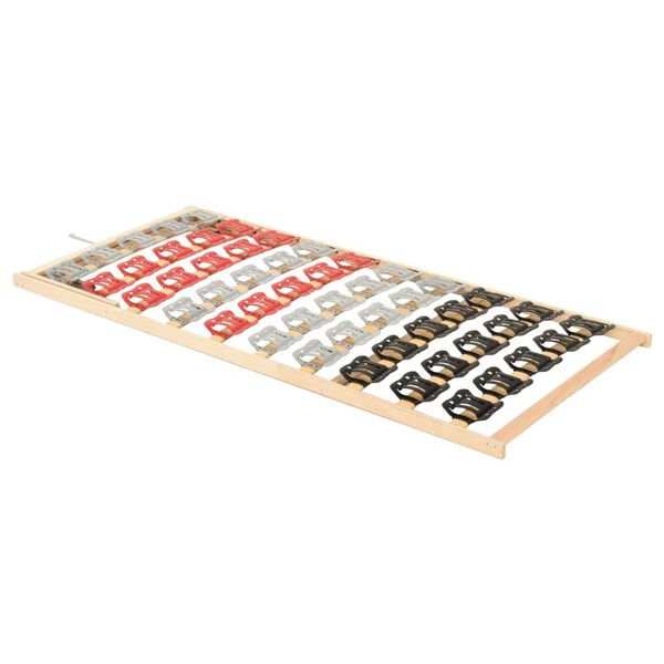 vidaXL Bed Frame without Mattress with 12 Slats Adjustable Head 100x200cm