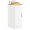 vidaXL Garage Storage Cabinet White 30x51x85 cm Solid Wood Pine