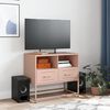 vidaXL TV Cabinet Pink 68x39x60.5 cm Steel