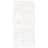 vidaXL Barn Door White 100x1.8x214 cm Solid Wood Pine