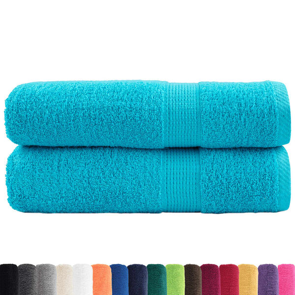 vidaXL Premium Hand Towels SOLUND 2 pcs Turquoise 50x100 cm 600 gsm